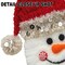 Christmas DTF Transfer - Faux Yarn Snowman Face Ready to Press
